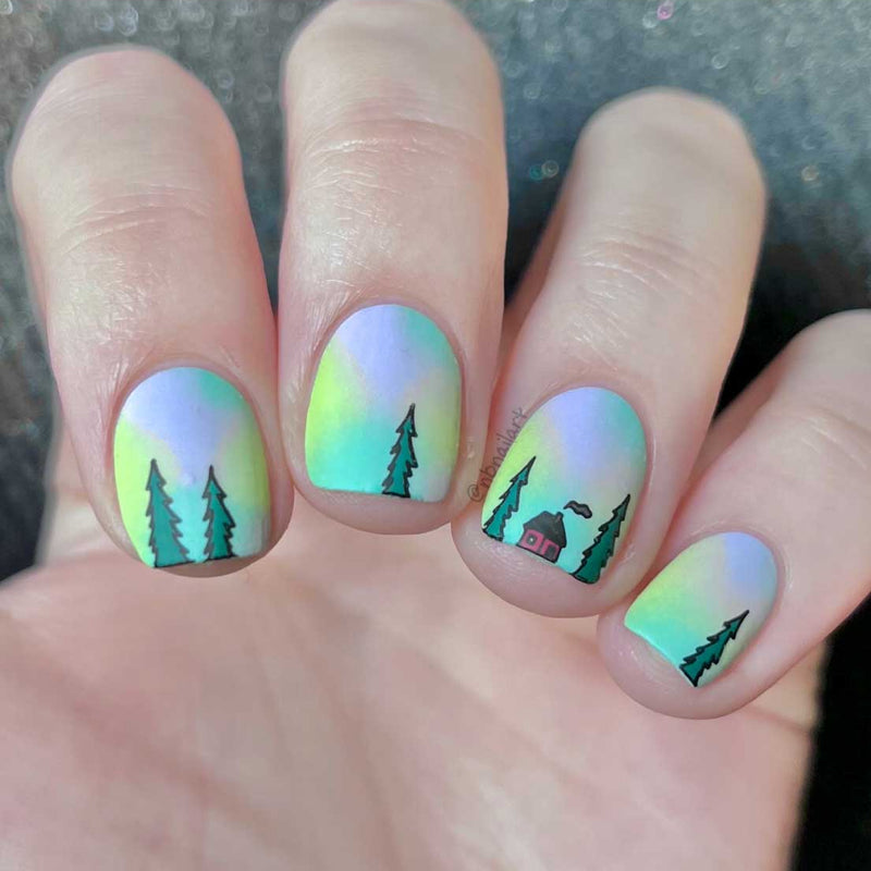 UberChic Beauty - Little Landscapes Stamping Plate