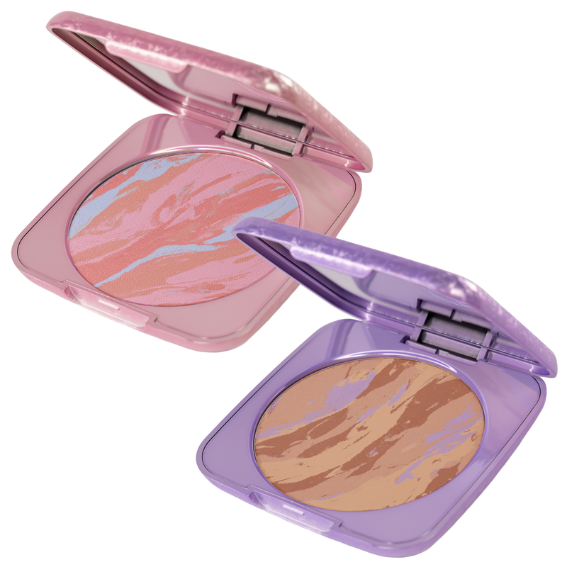 Whats Up Beauty - Cheeque Terre Duo (10 Peaceful Pisa Blush, 10 Light Bronzer)