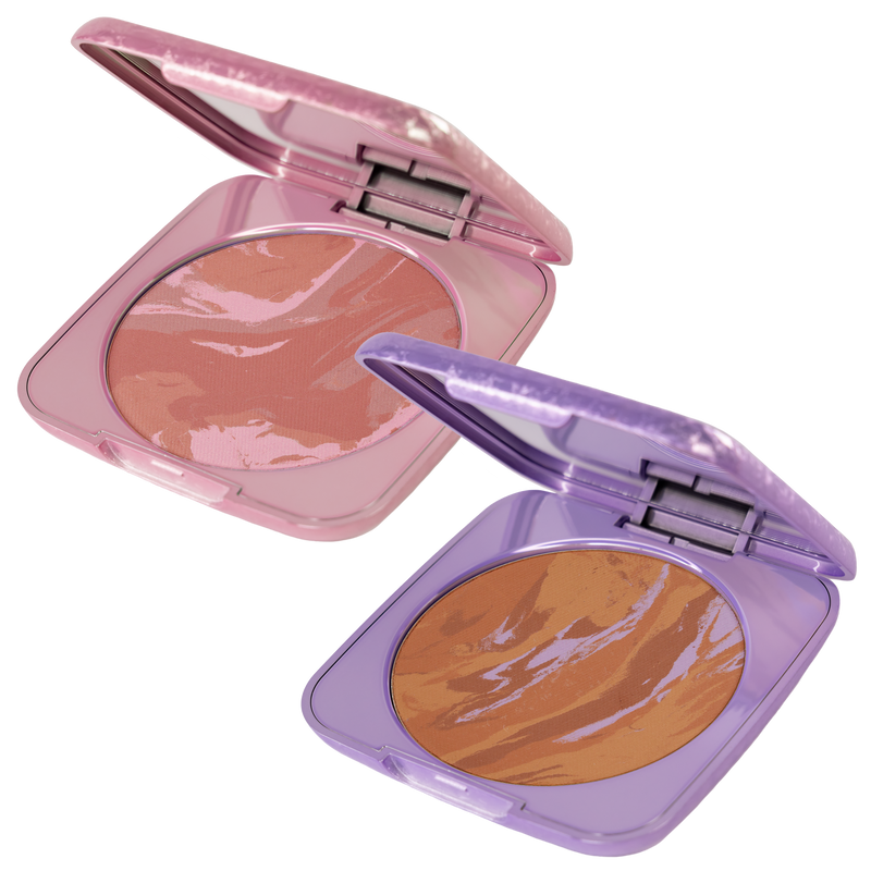 Whats Up Beauty - Cheeque Terre Duo (30 Relaxed Roma Blush, 30 Tan Bronzer)