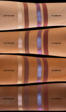 Whats Up Beauty - 2 Eyeshadow Duos (Plumour & Lattetude) - Deluxe Samples