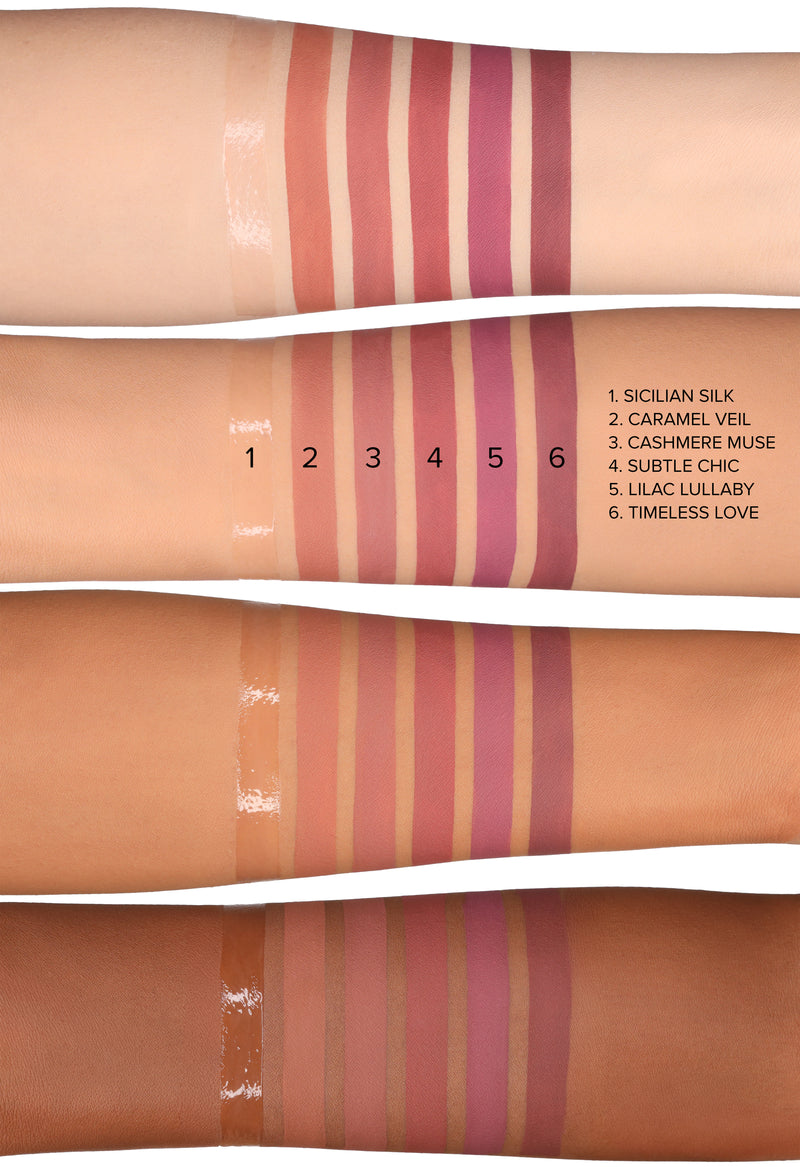 Whats Up Beauty - sophistiCOLLECTION (5 Ultra Matte Liquid Lipsticks + 1 Glossy Lip Balm & Lip Mask)