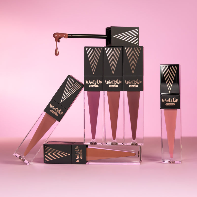 Whats Up Beauty - sophistiCOLLECTION (5 Ultra Matte Liquid Lipsticks + 1 Glossy Lip Balm & Lip Mask)