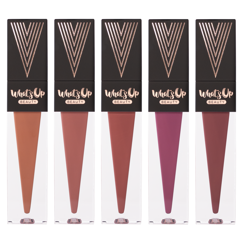 Whats Up Beauty - sophistiCOAT Ultra Matte Liquid Lipsticks (Caramel Veil, Cashmere Muse, Subtle Chic, Lilac Lullaby, Timeless Love)