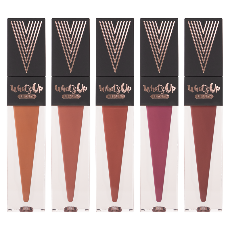 Whats Up Beauty - sophistiCOLLECTION (5 Ultra Matte Liquid Lipsticks + 1 Glossy Lip Balm & Lip Mask)