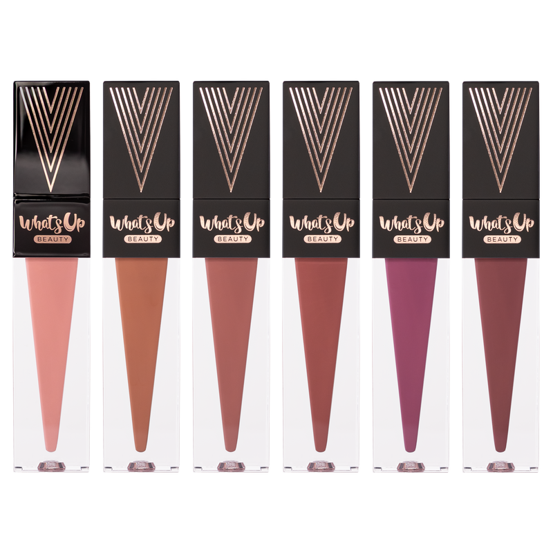 Whats Up Beauty - sophistiCOLLECTION (5 Ultra Matte Liquid Lipsticks + 1 Glossy Lip Balm & Lip Mask)