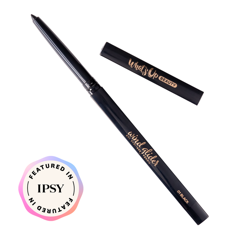 Whats Up Beauty - Wind Glider Gel Eyeliner Pencil - Shade 01 Black