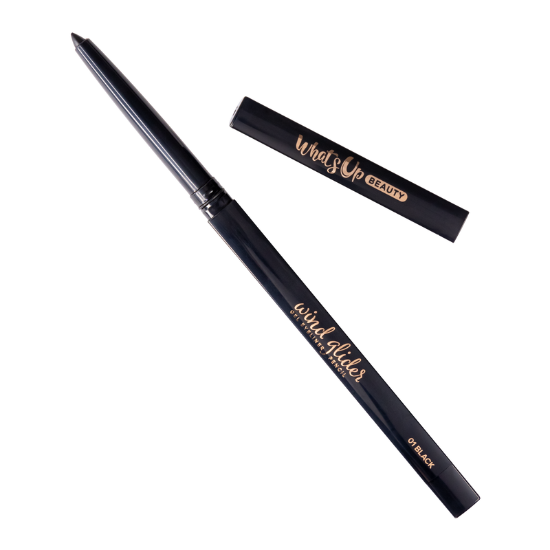 Whats Up Beauty - Wind Glider Gel Eyeliner Pencil - Shade 01 Black