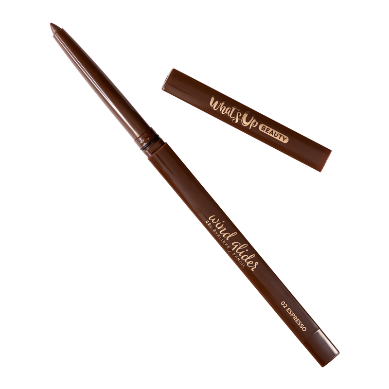 Whats Up Beauty - Wind Glider Gel Eyeliner Pencil - Shade 02 Espresso