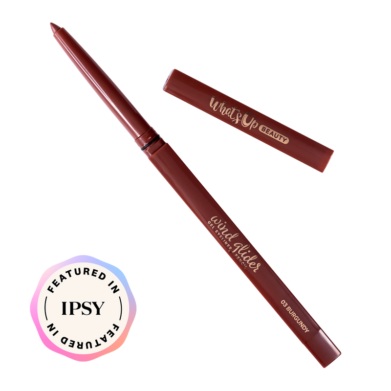 Whats Up Beauty - Wind Glider Gel Eyeliner Pencil - Shade 03 Burgundy