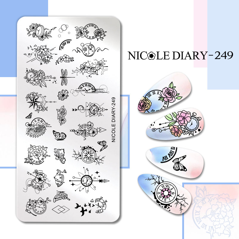 Nicole Diary - 249 No Time to Dilly Dally Stamping Plate