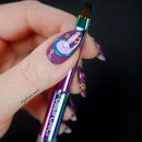 UberChic Beauty - Rainbow Oval Gel Clean Up Brush