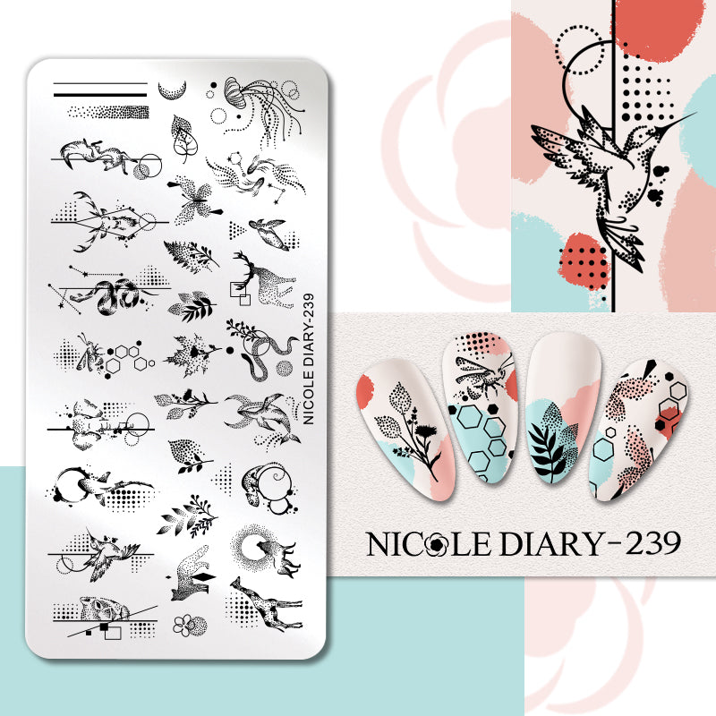 Nicole Diary - 239 Dots Full of Life Stamping Plate