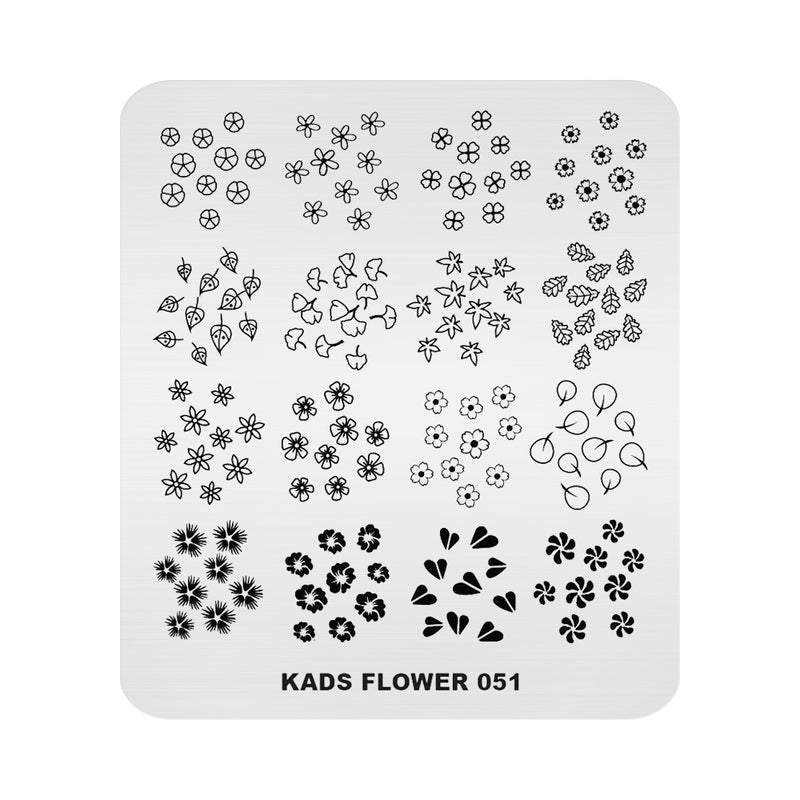 Kads - Flower 051 Stamping Plate