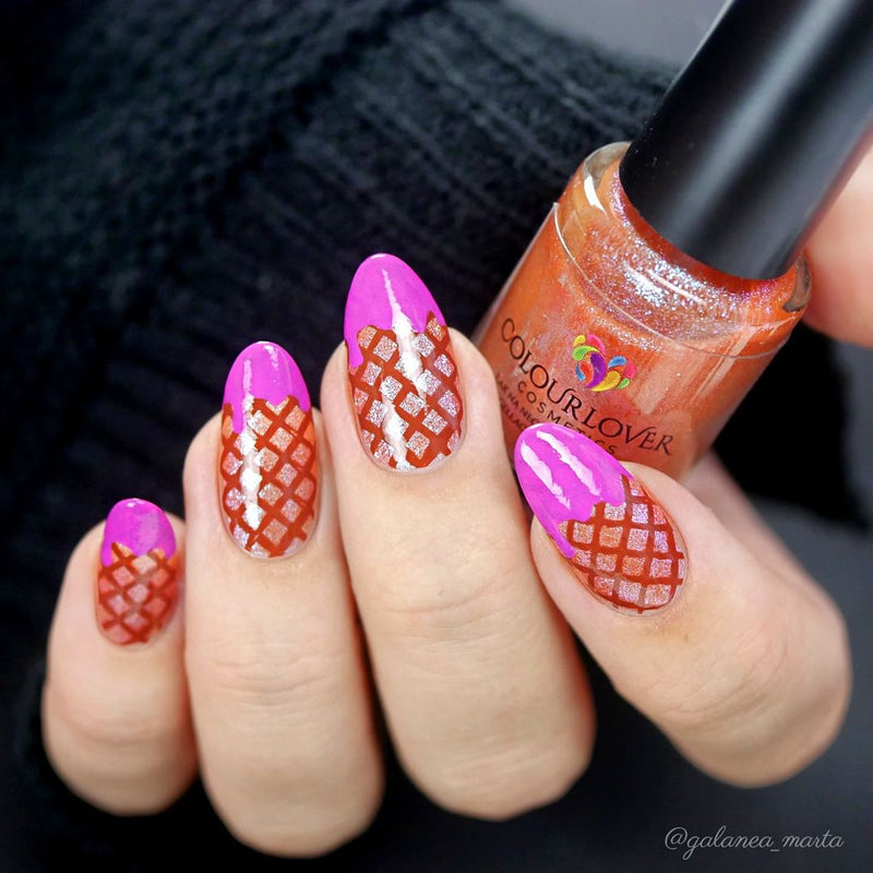 Uber Chic We All Scream For Ice Cream nail stamping plate, available at  .