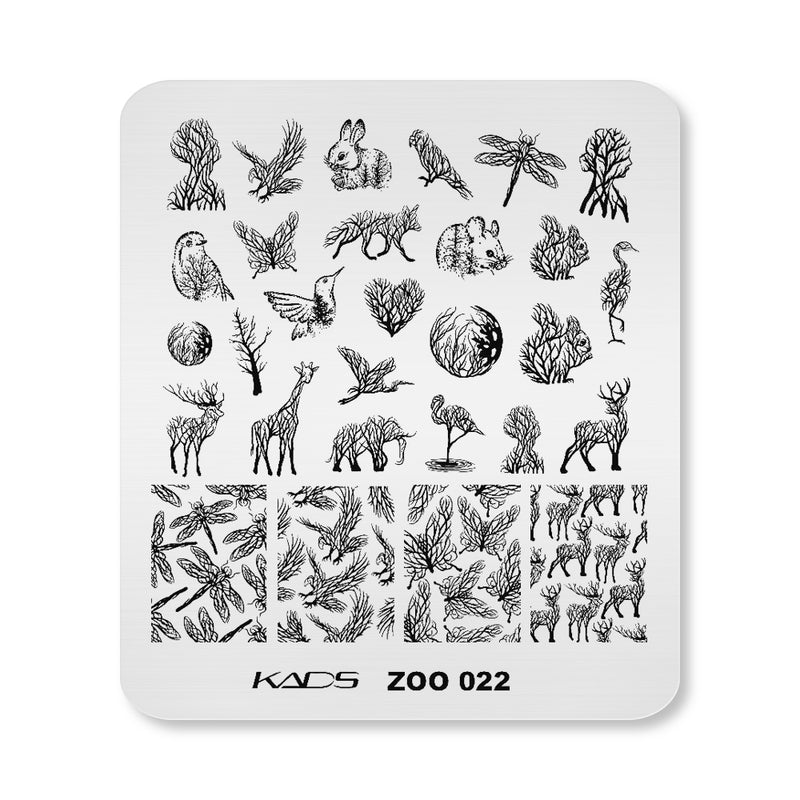 Kads - Zoo 022 Stamping Plate