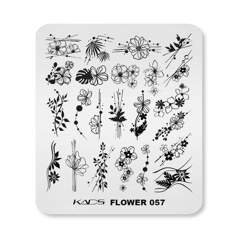 Kads - Flower 057 Stamping Plate