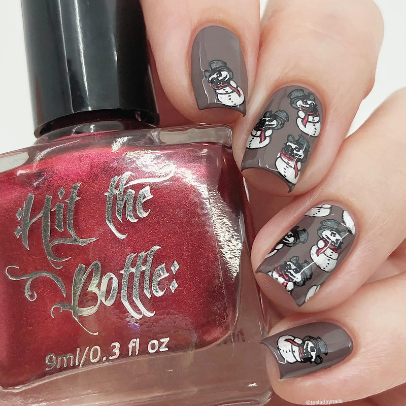 Hit The Bottle - Bah Humbug 03 Stamping Plate