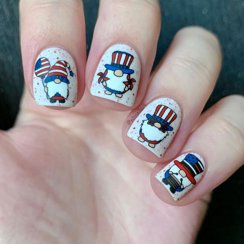 UberChic Beauty - UC Mini - Fourth of July 02 Stamping Plate