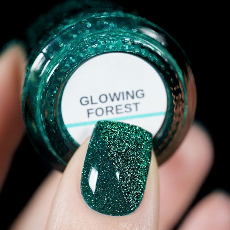 Colores de Carol - Glowing Forest Nail Polish (Flash Reflective)