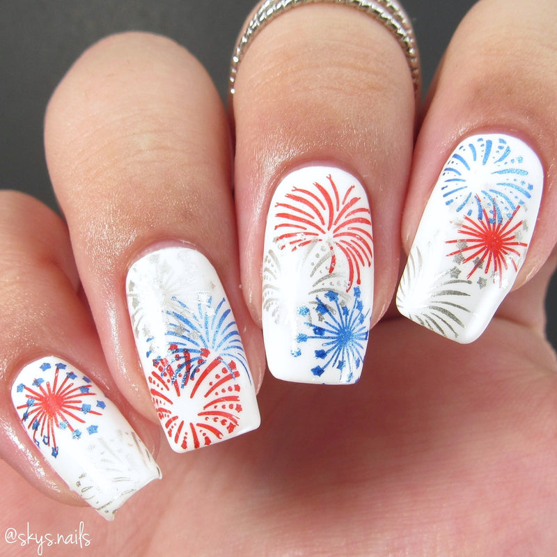 UberChic Beauty - UC Mini - Fourth of July 02 Stamping Plate