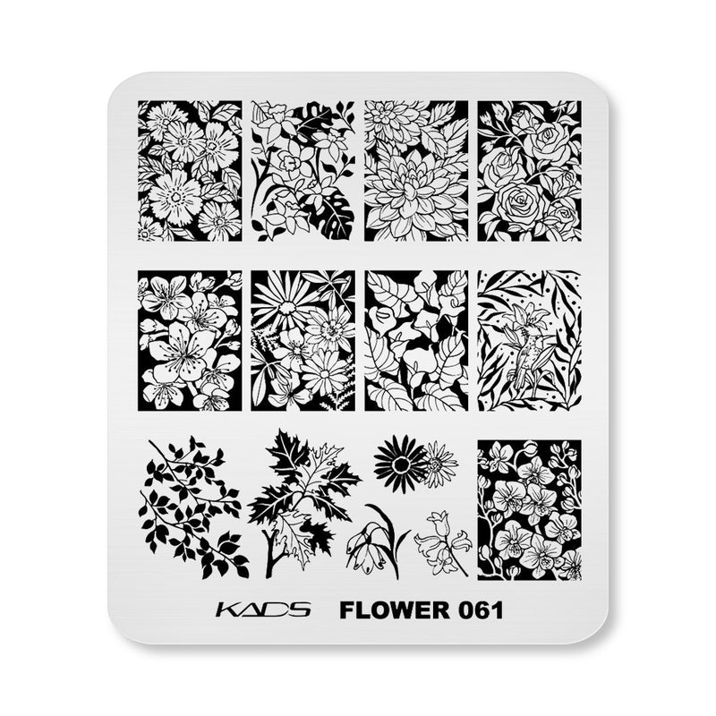 Kads - Flower 061 Stamping Plate