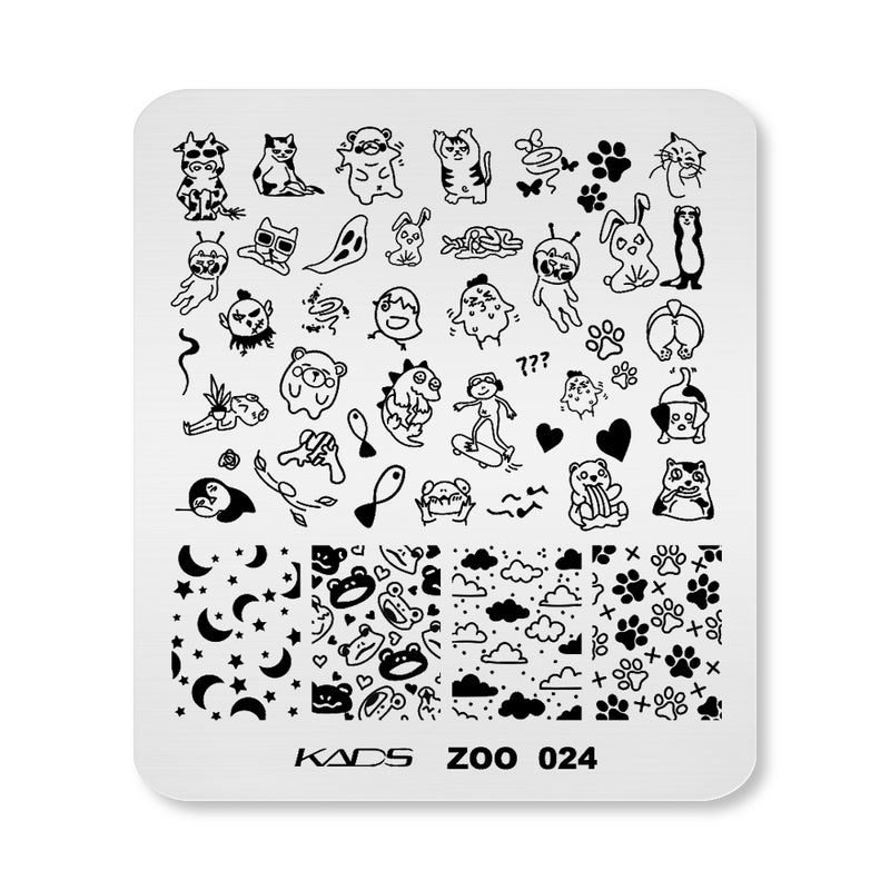 Kads - Zoo 024 Stamping Plate