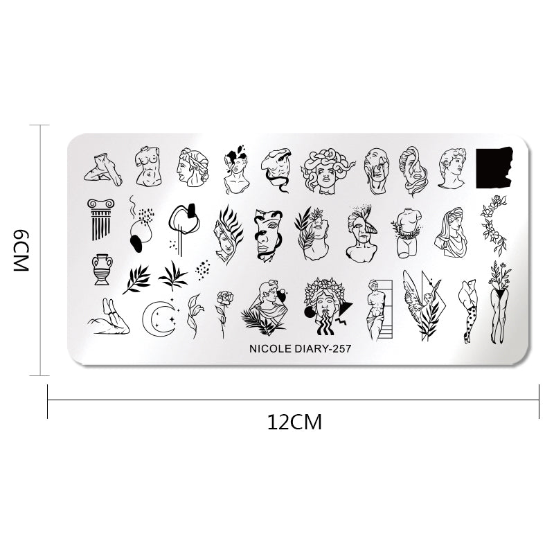 Nicole Diary - 257 Greek Folklore Stamping Plate