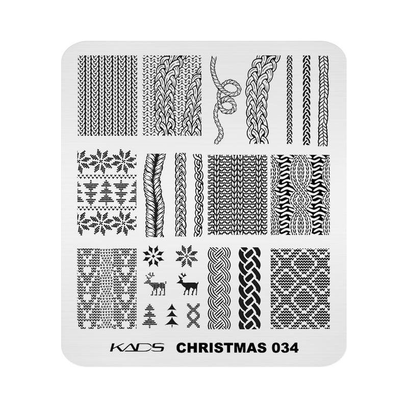 Kads - Christmas 034 Stamping Plate