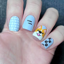 UberChic Beauty - UC Mini - Corgi Love Stamping Plate