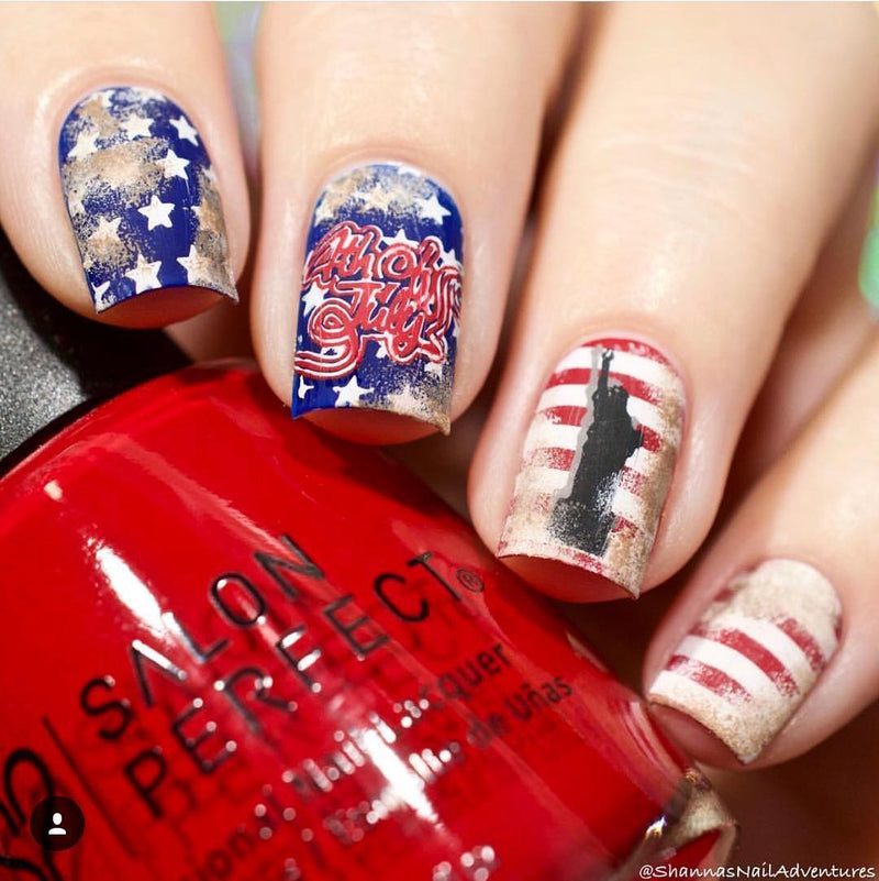 UberChic Beauty - UC Mini - Fourth of July Stamping Plate