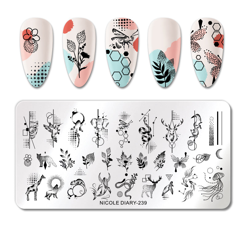 Nicole Diary - 239 Dots Full of Life Stamping Plate
