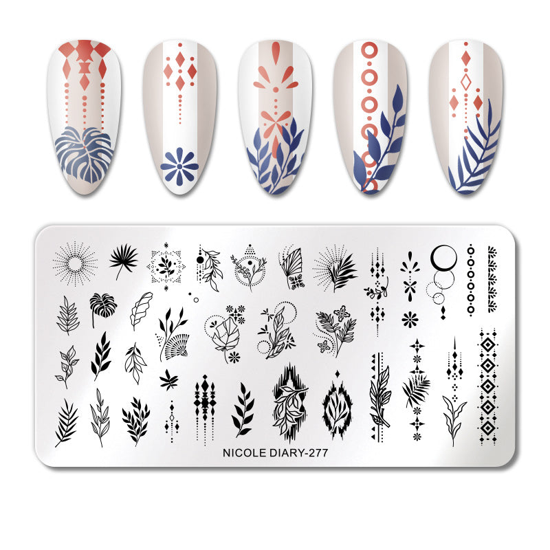 Nicole Diary - 277 Beyond Be-Leafs  Stamping Plate
