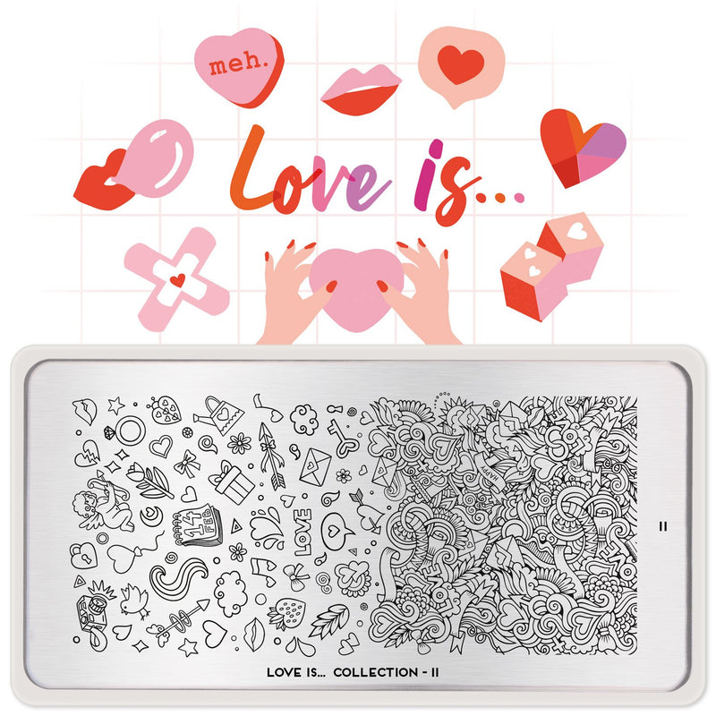 MoYou-London - Love is... 11 Stamping Plate