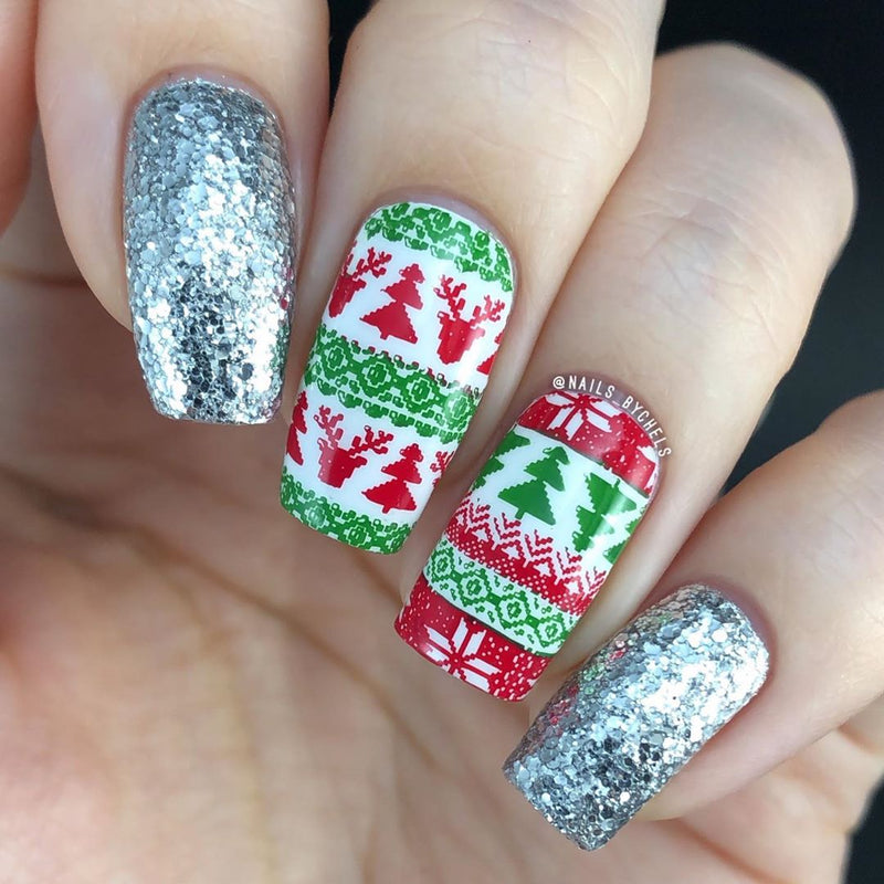 UberChic Beauty - Holiday Spirit - Christmas 01 Stamping Plate