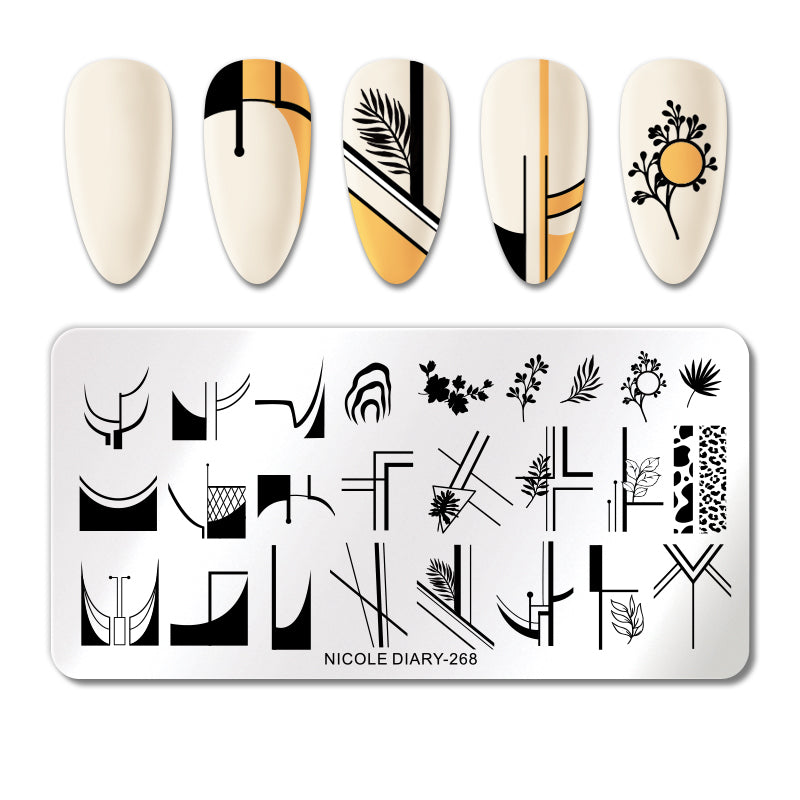 Nicole Diary - 268 Geo-Shaped Stamping Plate