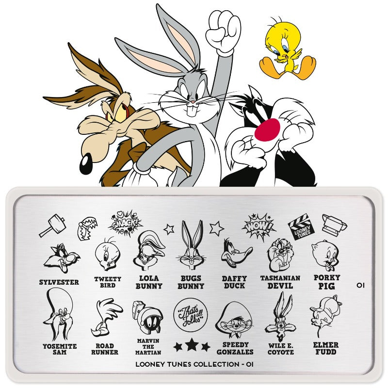 MoYou-London - Looney Tunes 01 Stamping Plate
