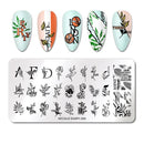 Nicole Diary - 292 Surrounding Flowers Stamping Plate