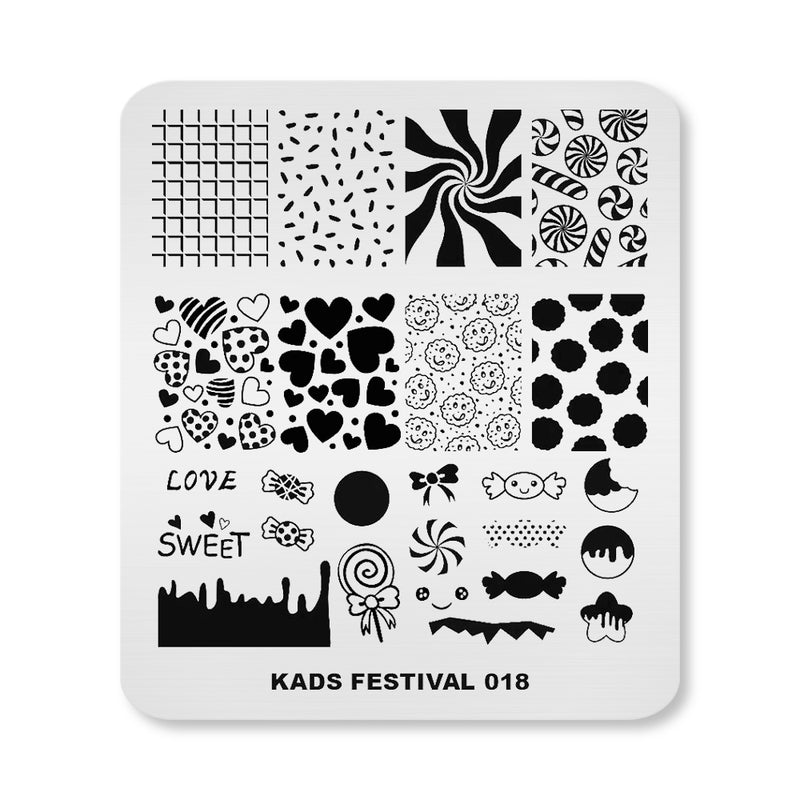 Kads - Festive 018 Stamping Plate
