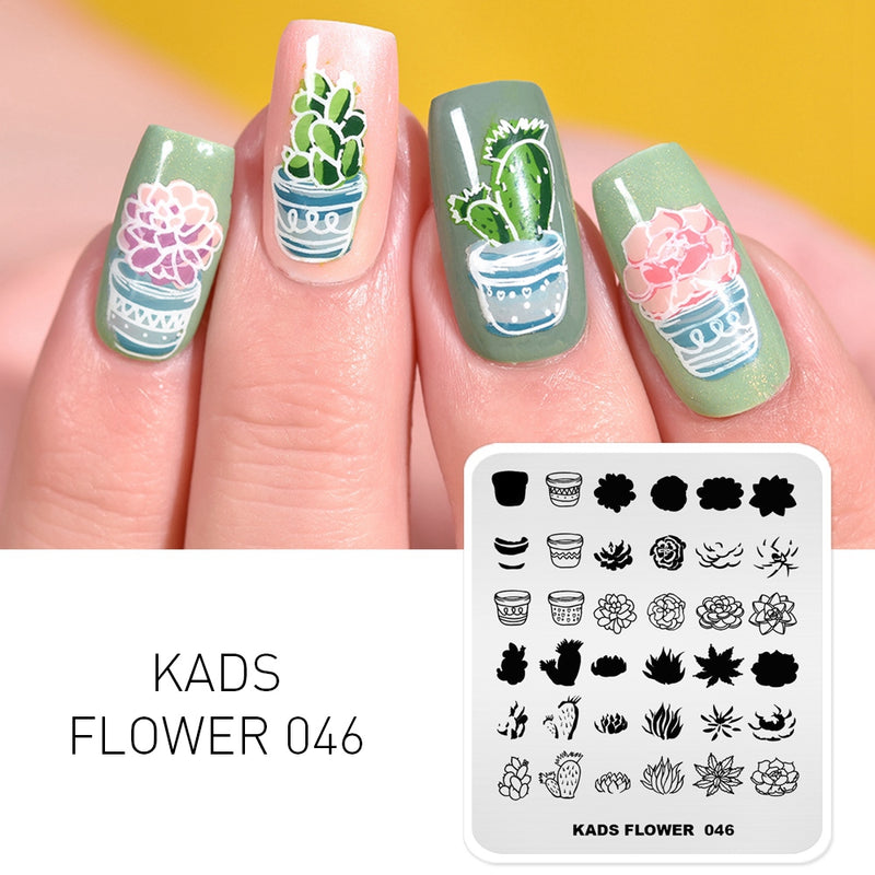 Kads - Flower 046 Stamping Plate