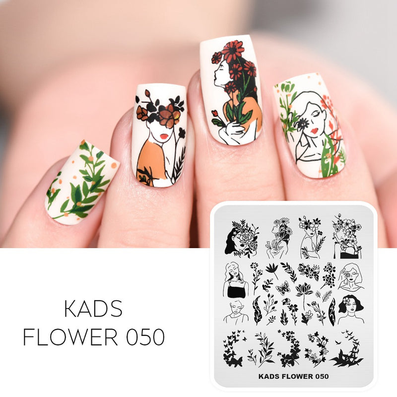 Kads - Flower 050 Stamping Plate