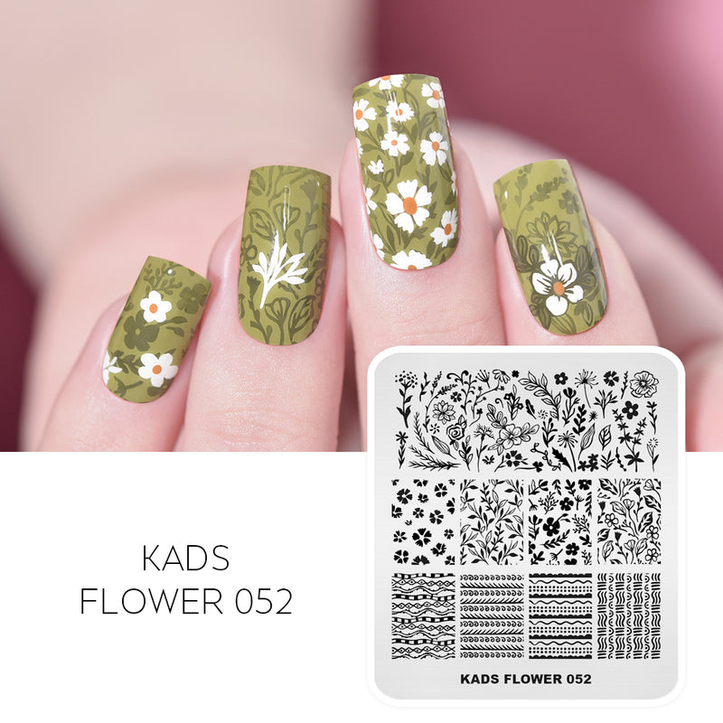 Kads - Flower 052 Stamping Plate