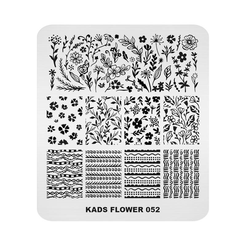 Kads - Flower 052 Stamping Plate