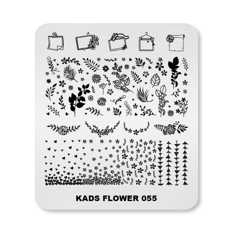 Kads - Flower 055 Stamping Plate