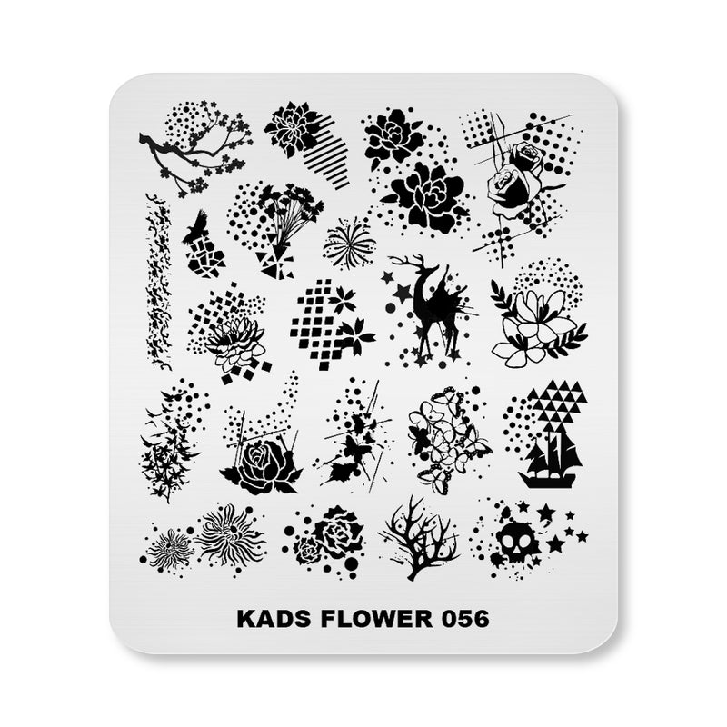 Kads - Flower 056 Stamping Plate