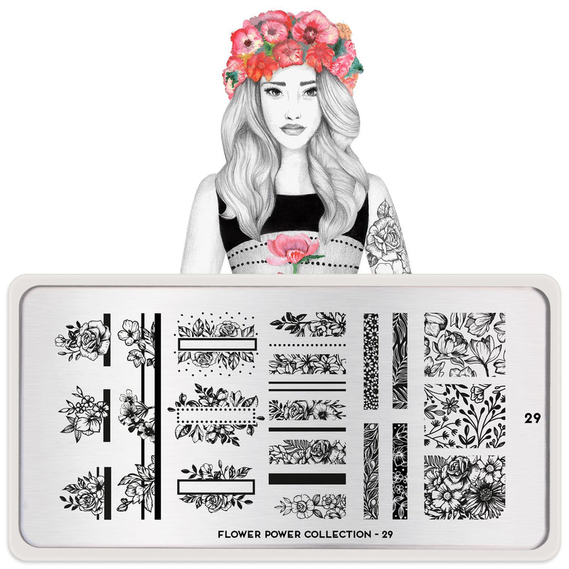 MoYou-London - Flower Power 29 Stamping Plate