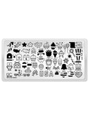 UberChic Beauty - UC Mini - Fourth of July Kawaii Stamping Plate