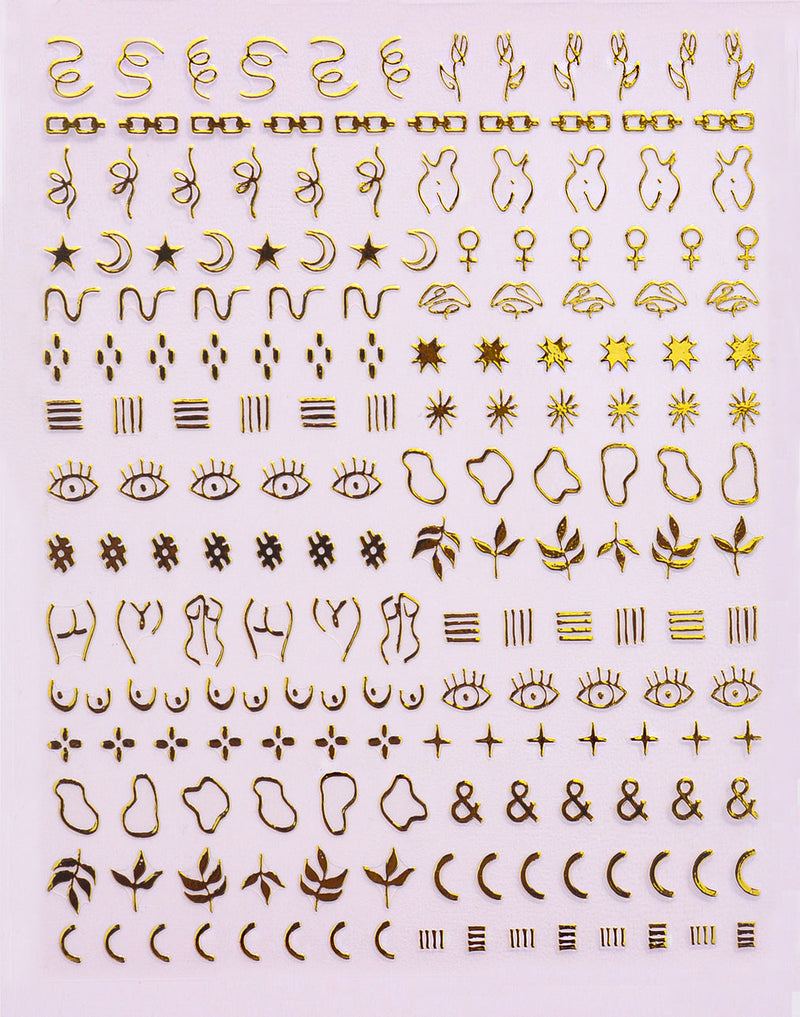 Deco Miami - Golden Hour Nail Stickers
