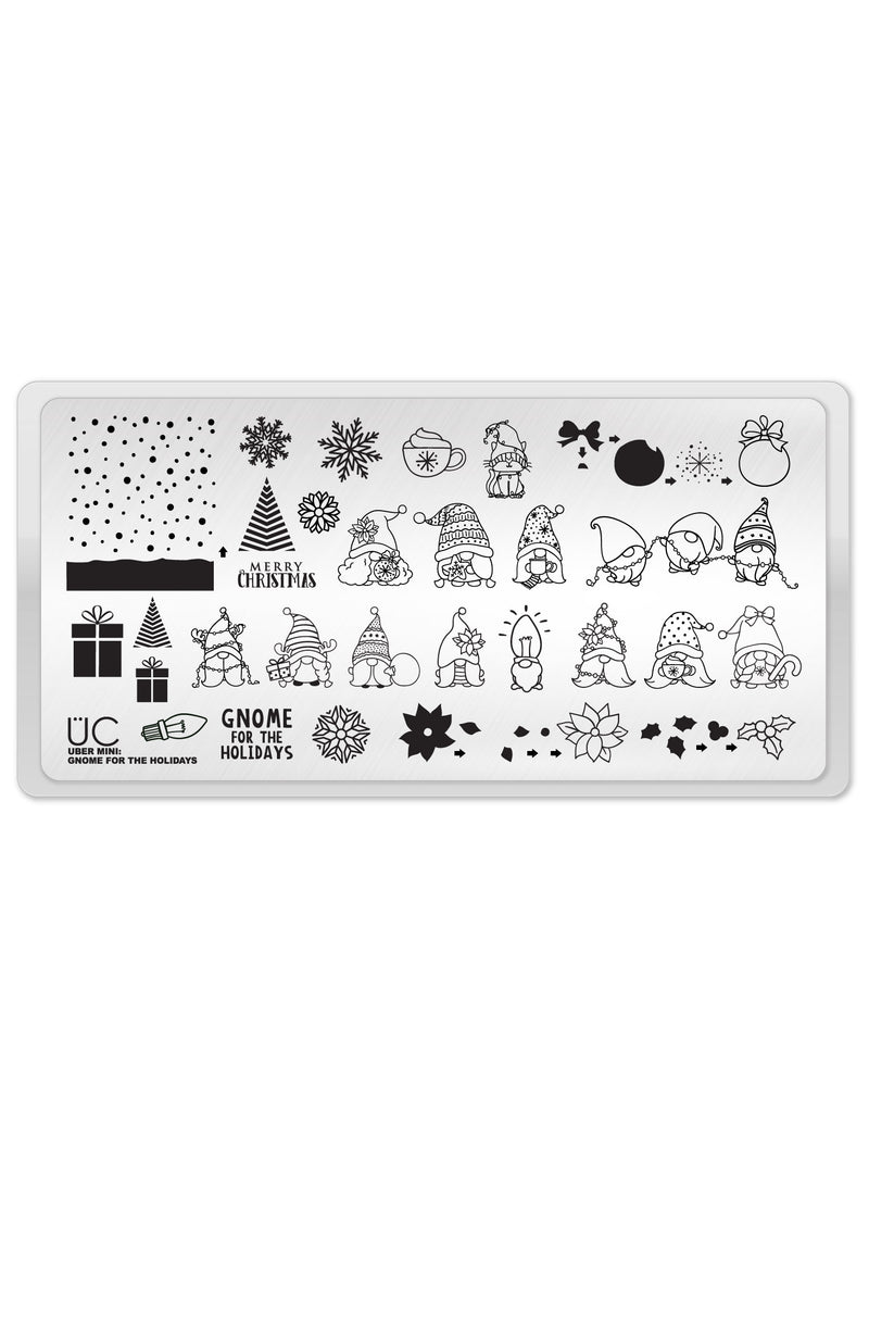 UberChic Beauty - UC Mini - Gnome for the Holidays Stamping Plate