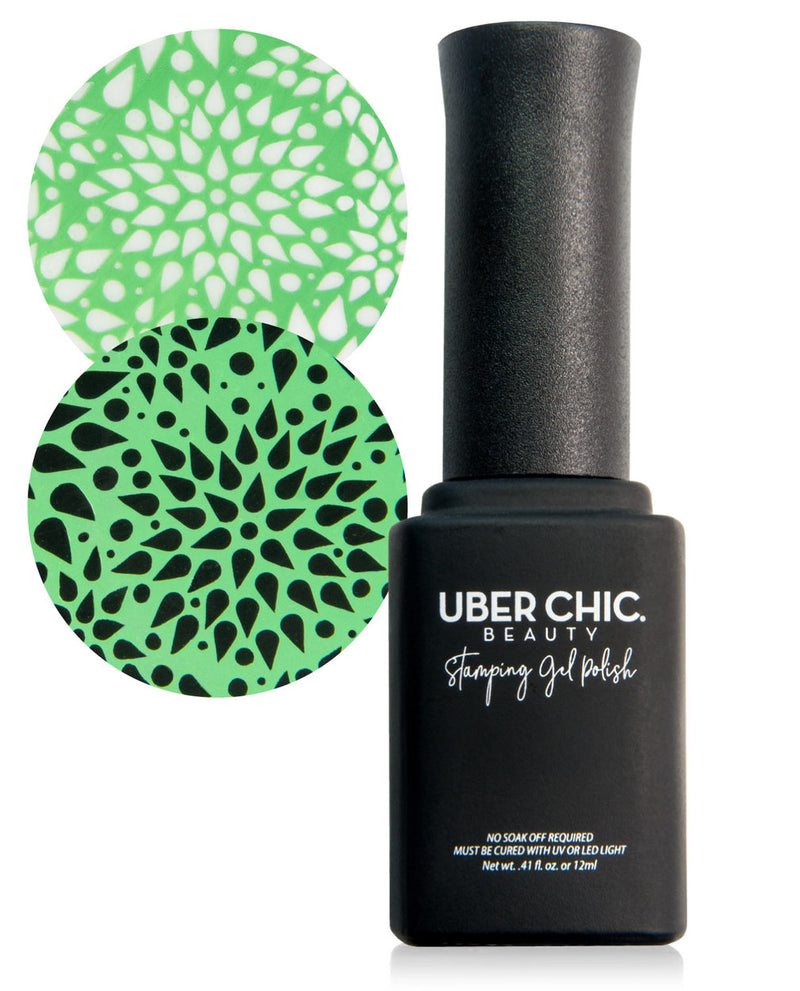 UberChic Beauty - Green Come True Stamping Gel Polish