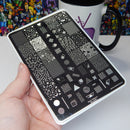 Hit The Bottle - Retro Patterns - 80's & 90's Stamping Plate